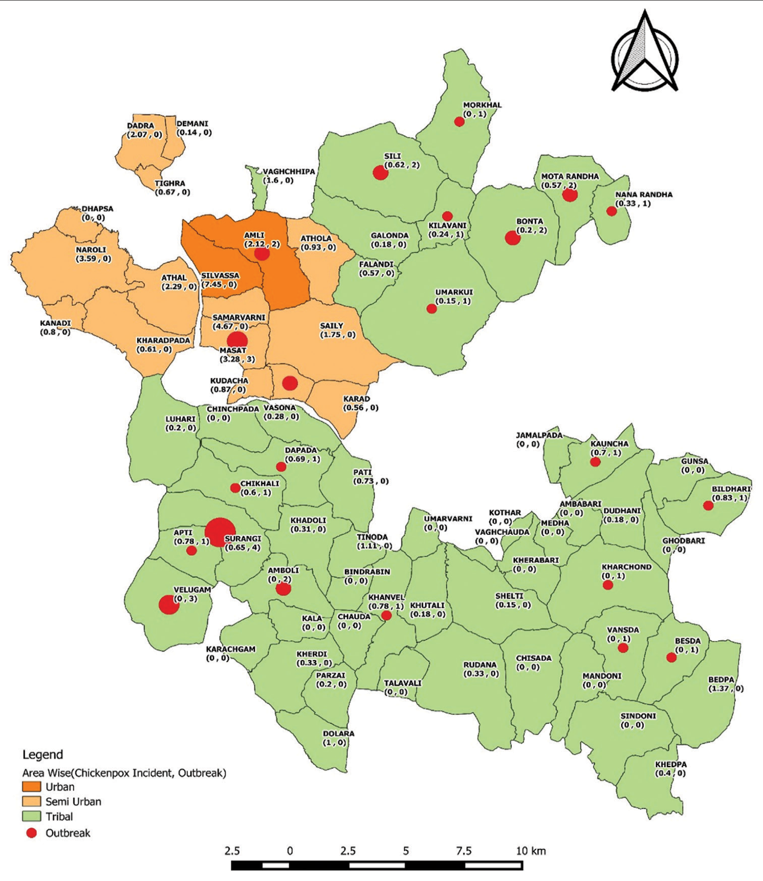 A deep dive into chickenpox epidemiology and outbreaks: A retrospective study in a tribal-dominated district of Western India