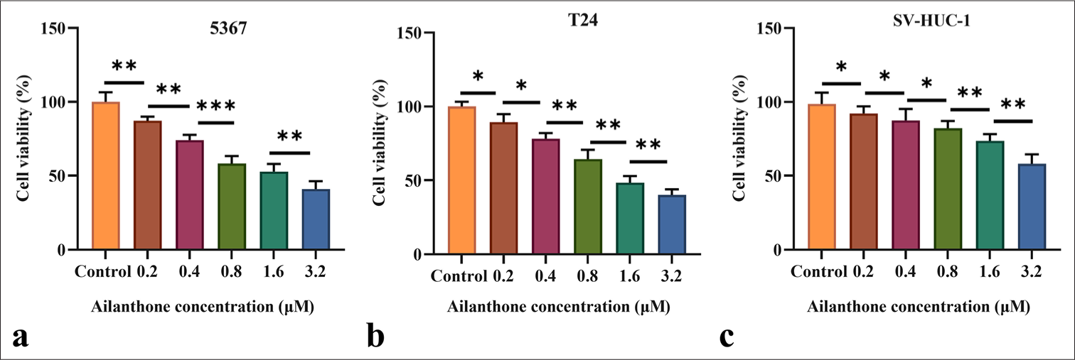 Ailanthone inhibits bladder cancer tumor and cell proliferation, epithelial-mesenchymal transition, and activation of the Janus kinase/signal transducer and activator of transcription 3 signaling pathway