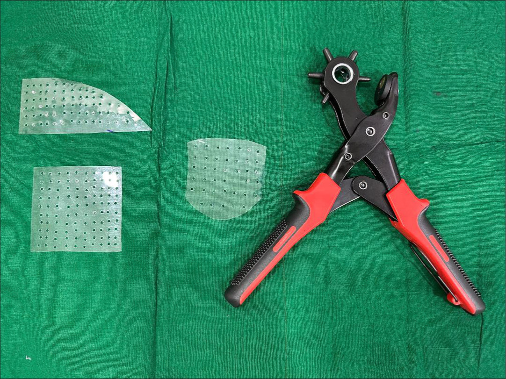 Designed template for accurate marking of procedural sites in dermatosurgery