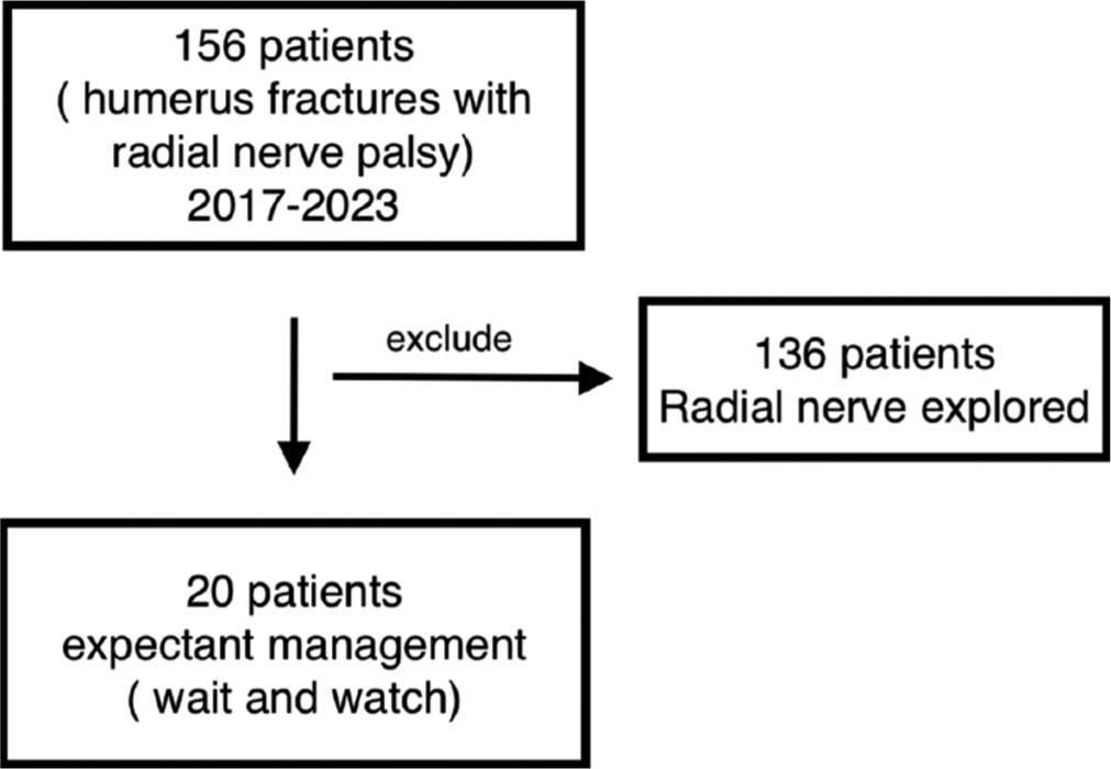 Radial nerve injuries in unrecovered radial nerve palsy associated with humerus fractures