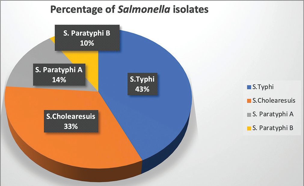 Clinical and microbiology profile of typhoidal and nontyphoidal Salmonella blood stream infection: An observational study from a university hospital