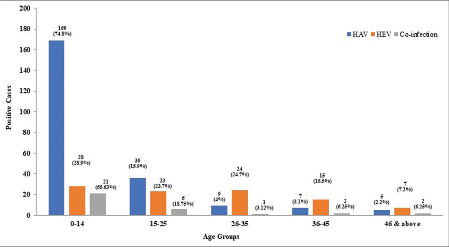 Seropositivity of hepatitis A and E viruses in patients attending a tertiary care center in central India