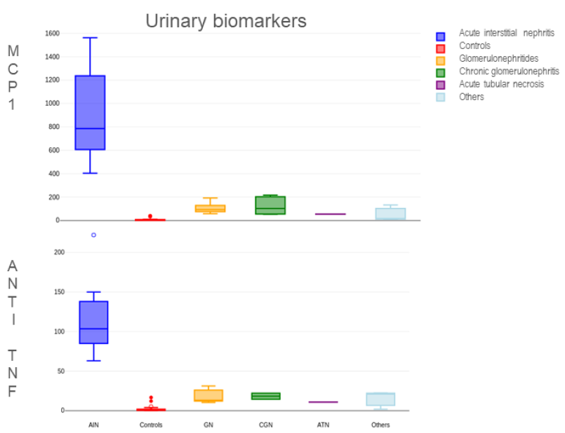 Urinary Biomarkers for Non-Invasive Diagnosis of Acute Interstitial Nephritis