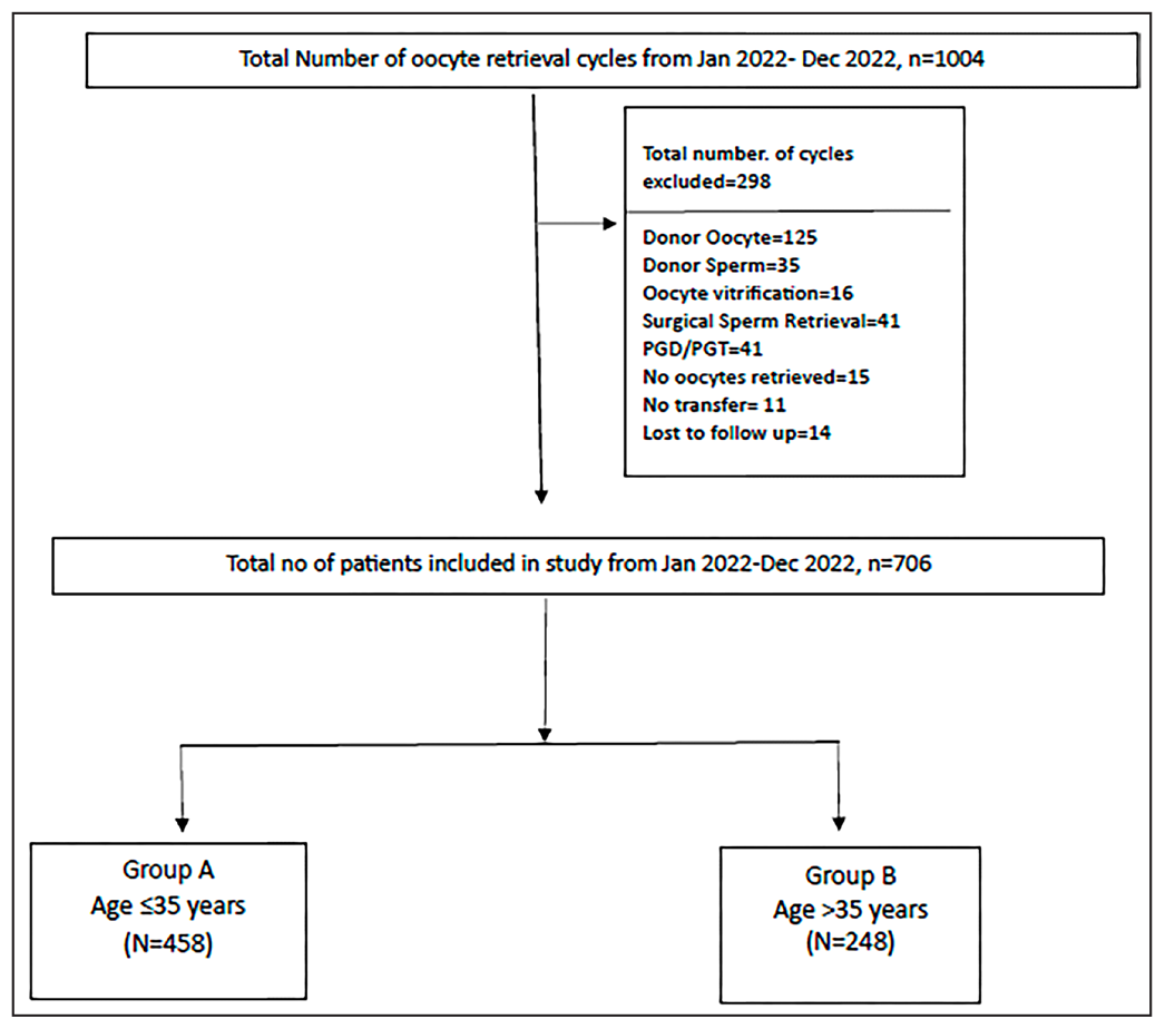 Association Between Number of Oocytes Retrieved with Cumulative Live Birth Rate