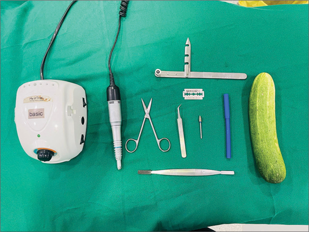 Proposing a novel organic bench model utilizing vegetable to enhance basic vitiligo surgery skills