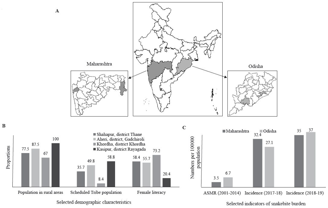 Prevention & management of snakebite envenomation: A qualitative study on perspectives & practices in Maharashtra & Odisha