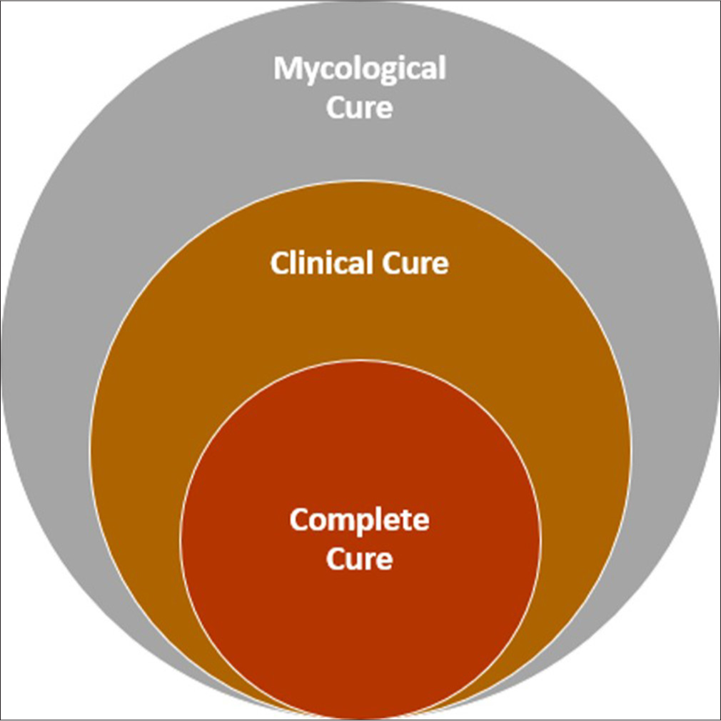 Cure in onychomycosis: A multifaceted and evolving concept