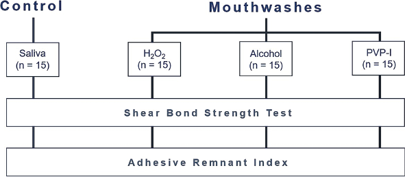 The influence of recommended mouthwashes against coronavirus disease 2019 on the shear bond strength of orthodontic brackets