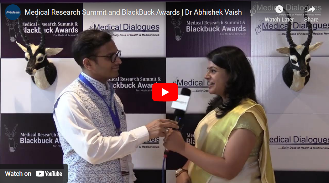 Medical Research Summit and BlackBuck Awards | Dr Abhishek Vaish