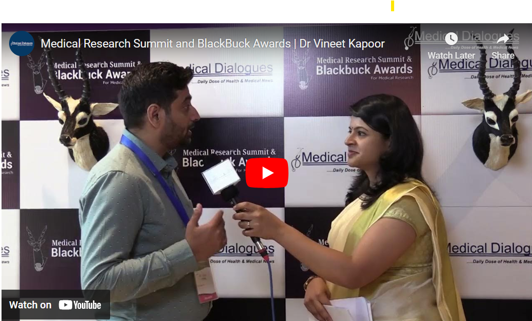 Medical Research Summit and BlackBuck Awards | Dr Vineet Kapoor