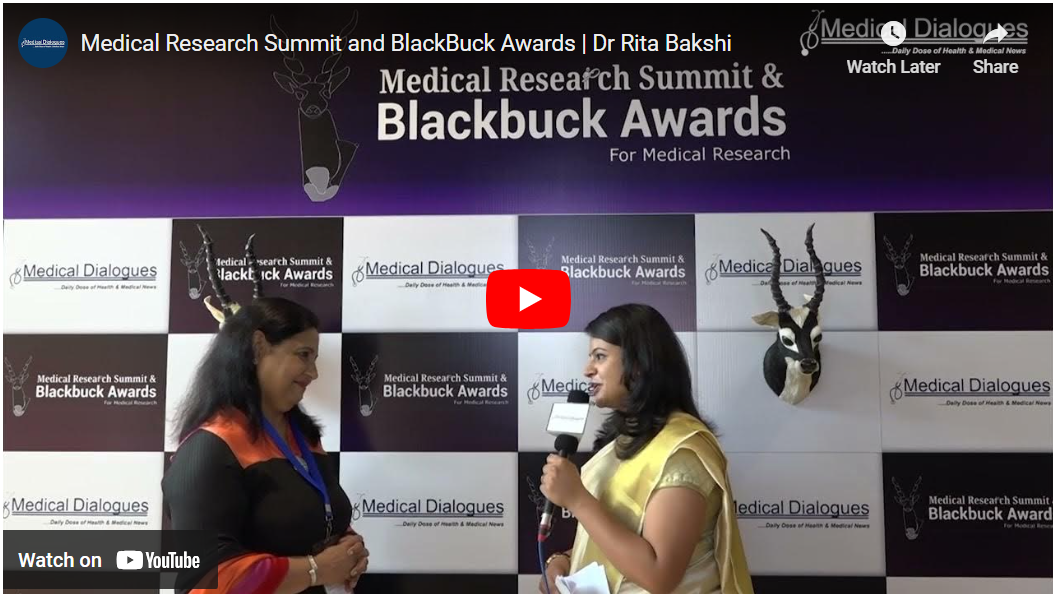 Medical Research Summit and BlackBuck Awards | Dr Rita Bakshi